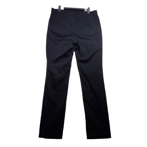 Lafayette 148 New York Geometry Pattern Textured Pants Black Size 10 - Picture 4 of 7